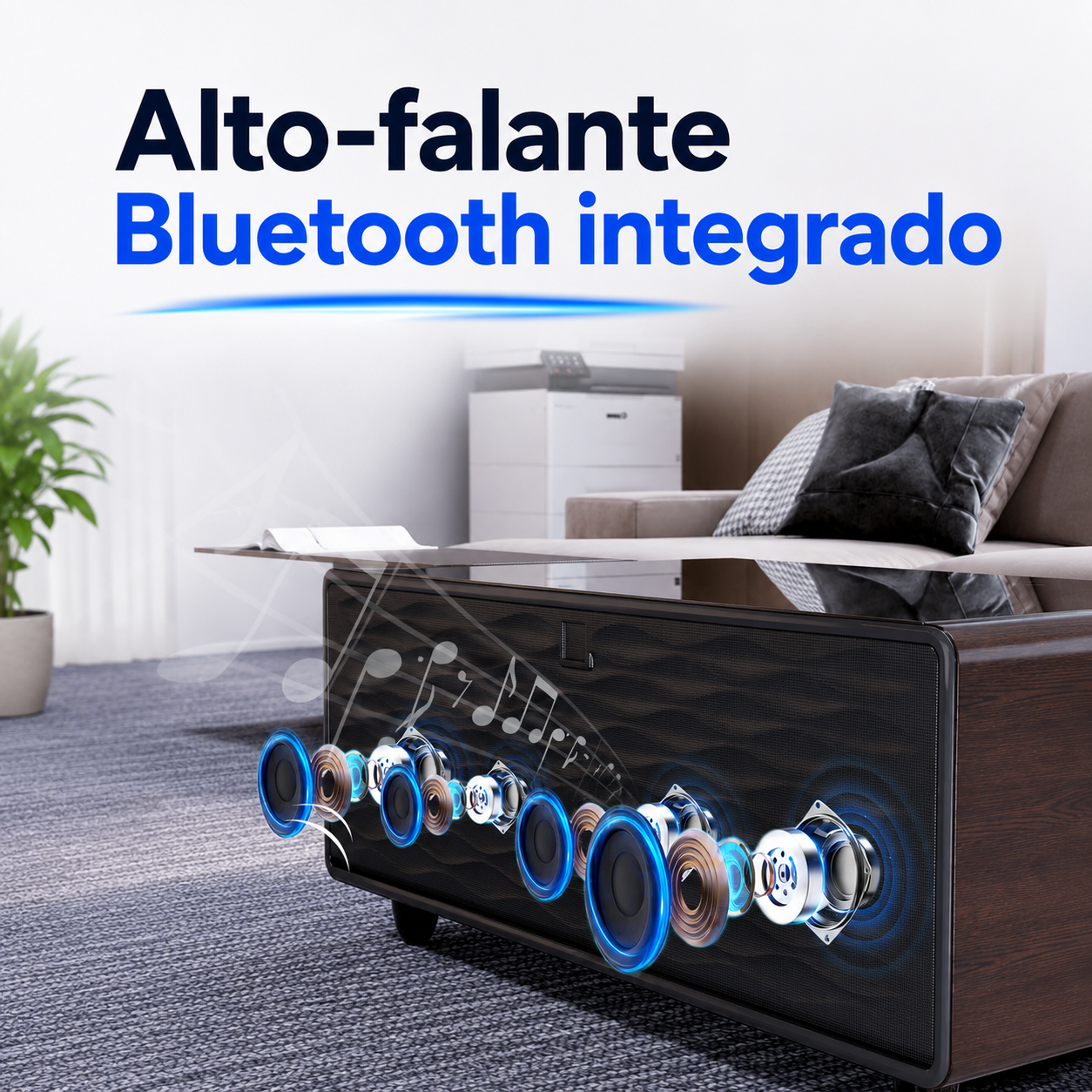 Alto-falante Bluetooth integrado